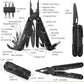 NEW! ROCKTOL GEN-R Retro Black Multitool with S35VN Knife Blade 27-in-1 Multi-tool Gut Hook Blade Large Scissors for Backpacking,Hiking,Camping