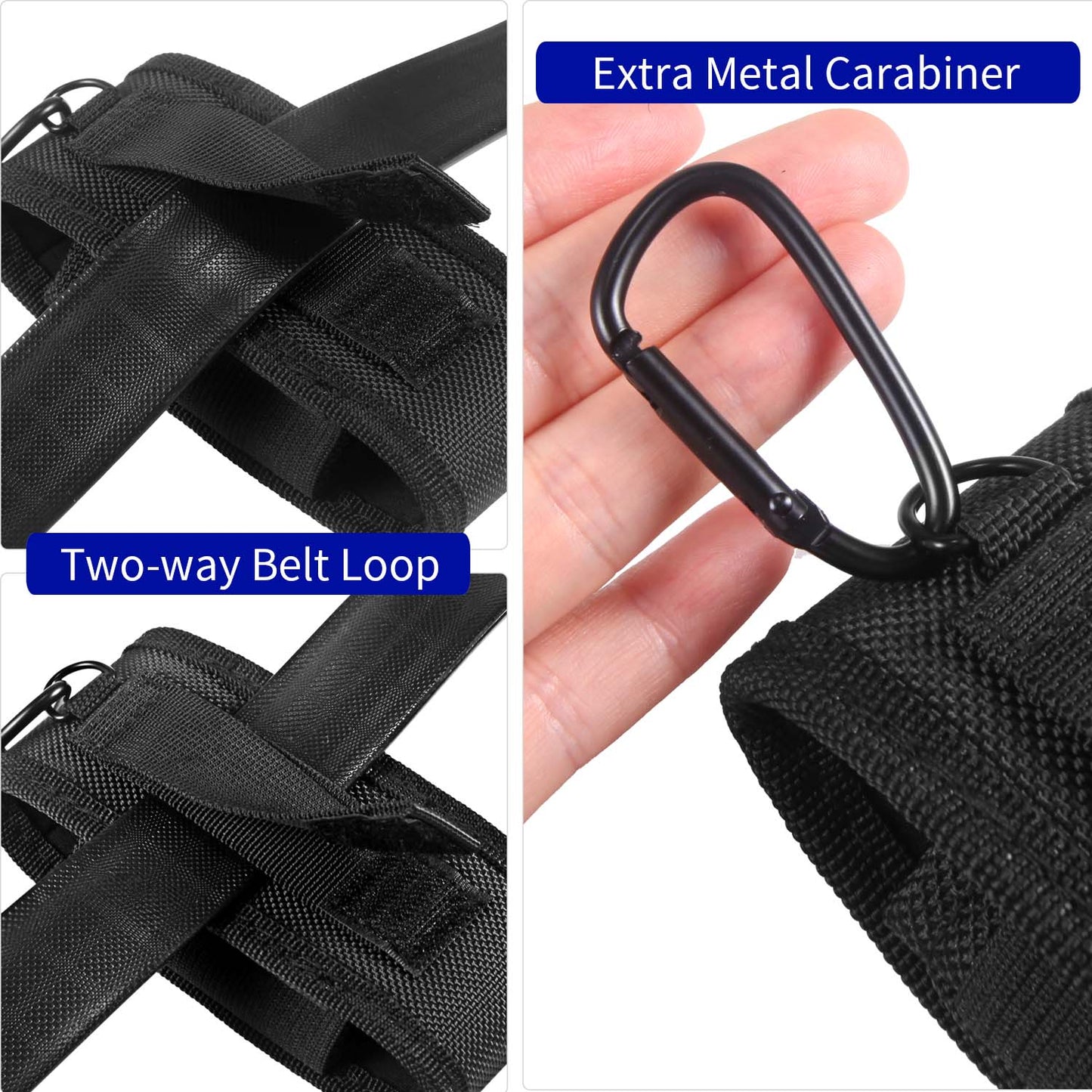 Funda multiherramienta ROCKTOL para cinturón, bolsa EDC de nailon con 4 bolsillos, bolsa para herramientas multiherramienta, navaja de bolsillo, bolígrafo táctico, linterna