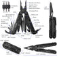 NEW! ROCKTOL GEN-R Retro Black Multitool with VG-10 Knife Blade 27-in-1 Multi-tool Gut Hook Blade Large Scissors for Backpacking,Hiking,Camping