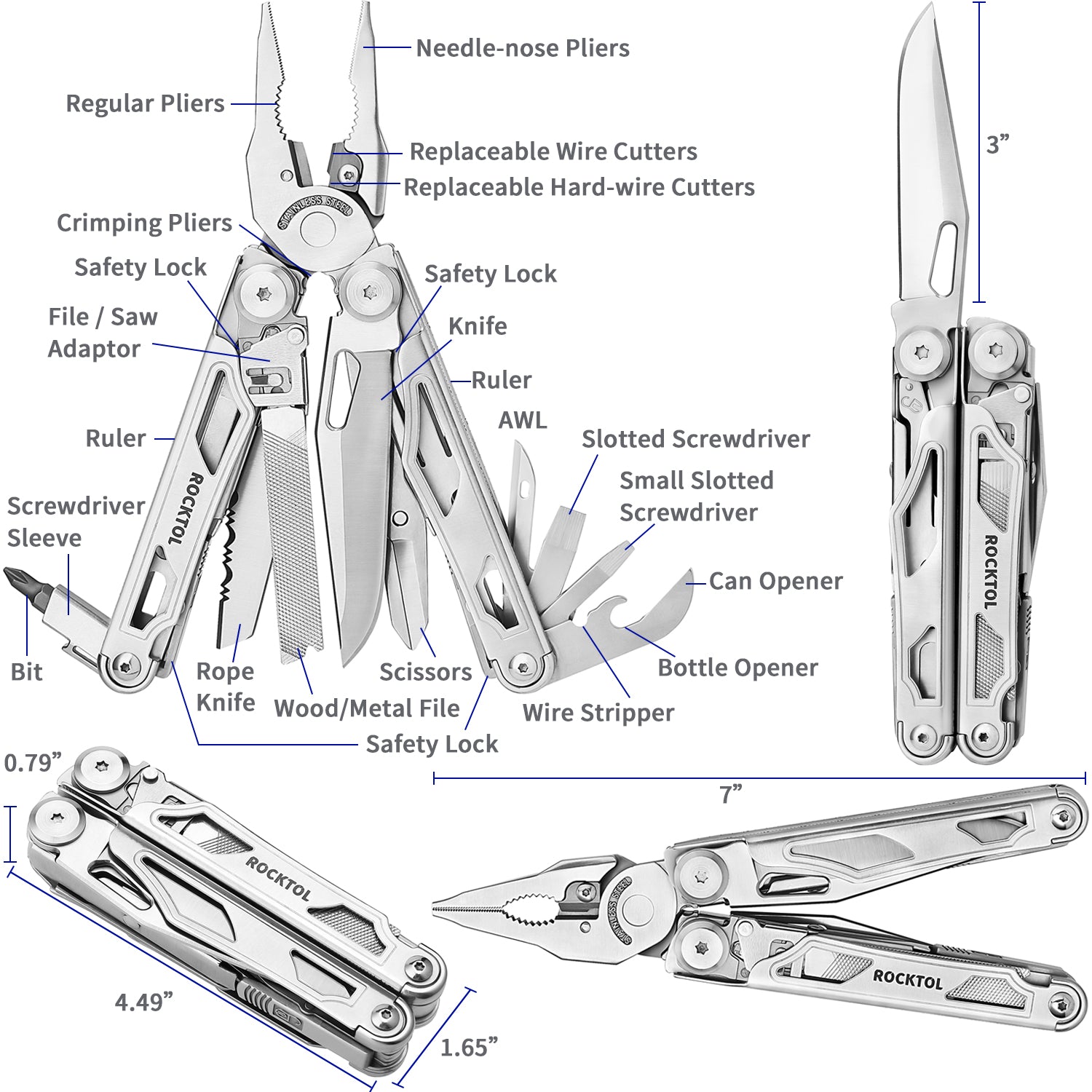 Multi Tool Components MULTITOOLS – Rocktol