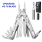 ROCKTOL SK05VG Multitool Pliers, 29-in-1 Heavy-duty Stainless Steel Multi Tool Set with VG-10 Blade, Replaceable Wire Cutters and Saw Nylon Sheath for Camping Survival Repair