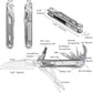 ROCKTOL Folding Pocket Knife, 12-in-1 Multitool with VG-10 Blade, Titanium-Plated Handle, Pocket Clip for Camping, Hiking, Survival (ST02VG)